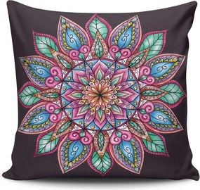 Perna MANDALA-14, multicolor, bumbac/poliester, 43x43 cm