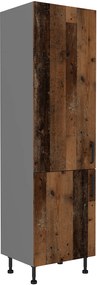 Dulap bucătărie pentru alimente Oldie 60 DK-215 2F (Antracit + Old style). 1049665