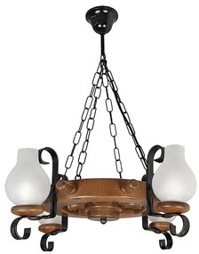 Lustra in stil marinaresc fabricata manual din lemn Timona WOOD-TI-SP4