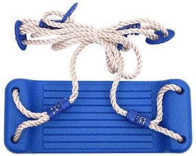 Leagane cu franghii, 2 buc., albastru, 37x15 cm, polietilena