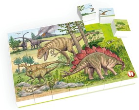 Puzzle Lumea dinozaurilor Hubelino (35 piese)