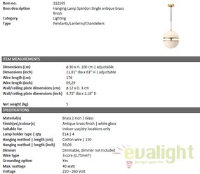 Lustra design LUX Spiridon alama 112165 HZ