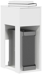 vidaXL Suport turn pentru computer cu sertar alb 30x44x74 cm