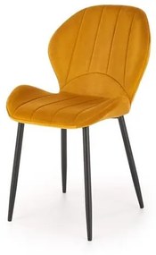 Set 4 scaune K538 velvet mustariu