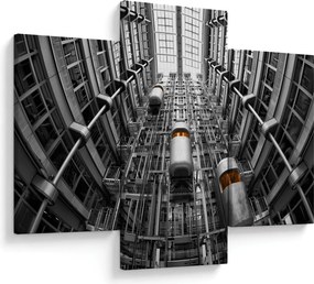 Tablou cu lift în clădire (90x60 cm)