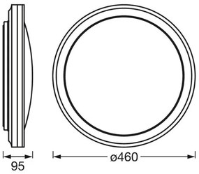 Plafonieră LED RGBW dimabilă SMART+ CIRCLE LED/28W/230V Wi-Fi Ledvance