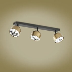 Spot ALTEA 3xAR111 GU10/50W/230V auriu/negru