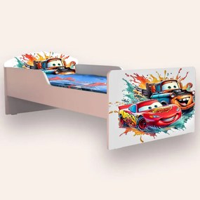 CARS ( Fulger Mcqueen si bucsa) Mic 2-8 ani Simplu Cu saltea