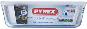 Pyrex Recipient din sticlă Cook & Freeze 2,6 l, 24 x 19 x 8 cm, 2,6 l