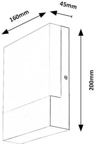 Aplică LED de exterior Rabalux 77098 GIMONE LED/10W/230V IP44 alb