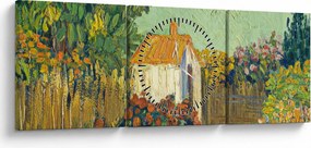 Tablou - Imitator of Vincent van Gogh, Landscape, reproducere (cu ceas) (90x30 cm)
