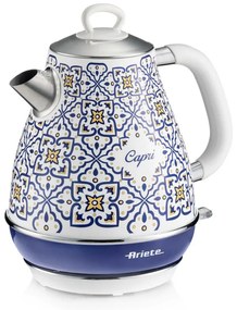 Cana electrica Ariete VINTAGE 2869/0C, 2000W, 1.7 L, Filtru detasabil, Fereastra apa, 360° rotire, Alb/Albastru