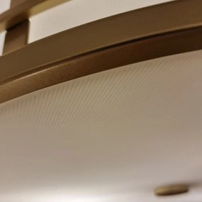 Feiss FE-FUSION-F-PNBR - Plafonieră FUSION, 3xE27/40W/230V, Ø 34,3 cm, aurie