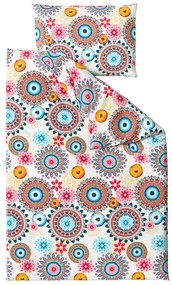 Lenjerie de pat din microfibra GEOMANDALA colorata Dimensiune lenjerie de pat: 70 x 90 cm | 140 x 200 cm