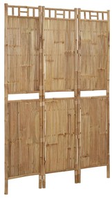 341748 vidaXL Paravan de cameră cu 3 panouri, 120 x 180 cm, bambus