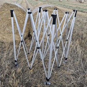 Cort de gradina 2x3m - cu 3 pereți - Alb