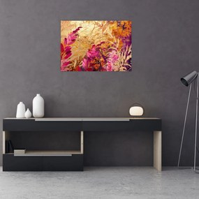 Tablou - Pictură abstractă de flori II. (70x50 cm)