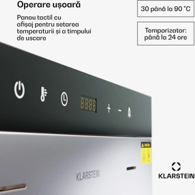 Klarstein Uscător MasterJerky 300, 2 000 W, 30 - 90 °C, cronometru de 24 de ore, oțel inoxidabil