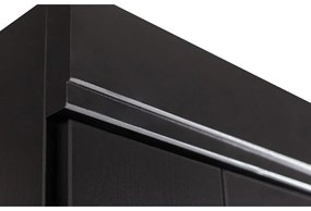 Șifonier din lemn de pin negru 94x195 cm Connect - WOOOD