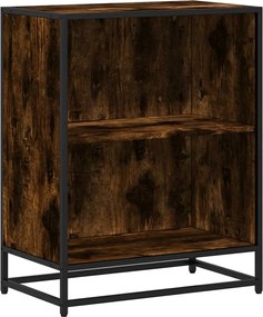 vidaXL Bibliotecă, stejar fumuriu, 60x35x76 cm, lemn prelucrat