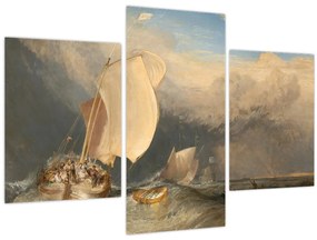 Tablou - William Turner, Fishing Boats with Hucksters Bargaining for Fish, reproducere (90x60 cm)