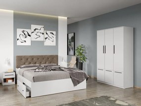 Set mobila dormitor 4 piese Alb Levi C02
