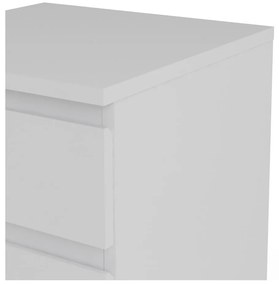 Comodă albă înaltă 40x107 cm Nova – Tvilum
