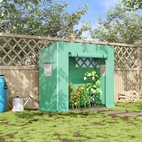Outsunny sera de gradina pentru plante, legume, fructe, gradinarit, protectie plante 200x77x170 cm | AOSOM RO