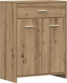 vidaXL Dulap pentru baie stejar artizanal, 60x33x80 cm, lemn prelucrat