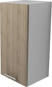Corp Superior Lecce, 1 Usa, Stejar Sonoma/Alb, 30 x 30 x 65 cm