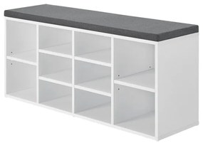 Jusky Banca pantofi 104x30x48 cm - alba