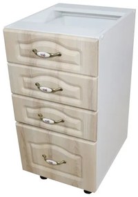 Corp inferior 40 cu 4 sertare Zebra MDF sonoma mustata