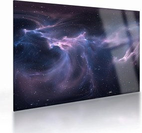 Tablou pe sticlă - Nebuloasa spațială (70x50 cm)