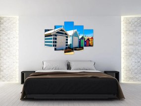 Tablou - Plaja Brighton, Melbourne, Australia (150x105 cm)