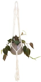Suport suspendat pentru ghiveci de flori din material textil ø 13 cm (înălțime 100 cm) Macramé – Artevasi