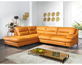colţar, piele Pampas Amber M9030, stânga, LIBERA NEW