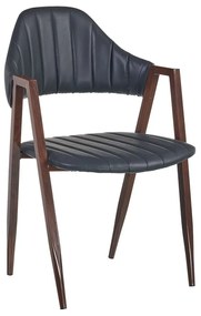 Set 2 scaune din metal si piele 51 X 58 X 78 CM