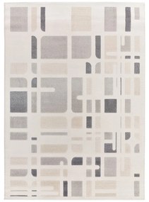 Covor gri deschis-fildeș 133x190 cm Flora – Universal