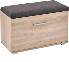 Pantofar LIMA ST2, gri/stejar sonoma, PAL laminat, 70x32x45 cm