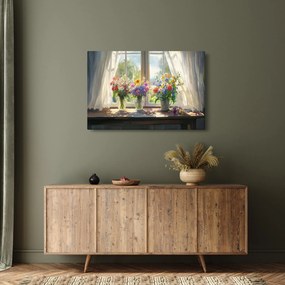 Tablou - Buchet la fereastră (90x60 cm)