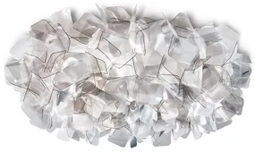 Plafoniera design unicat realizata manual Clizia Large Fume, 78cm
