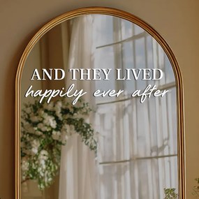Autocolant pentru oglindă S14 – And they lived happily ever after