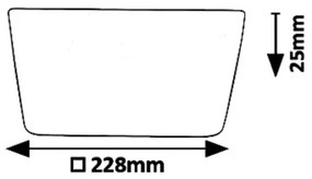 Plafoniera LED incastrabila pentru baie IP20/IP65 Oleg alb 22,8x22,8cm