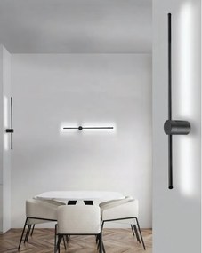 Aplica de perete LED design liniar GRAZIANO WALL 100 BK