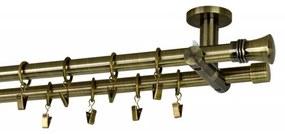 Galerie dubla picior universal- CAPRI- dubla 19/19 - aur antic (Alege marime: 160 cm)