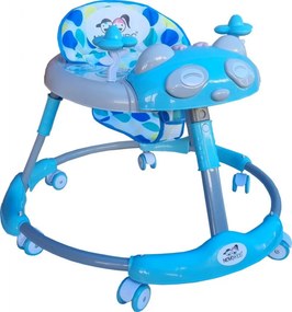 Premergator reglabil in 6 trepte de inaltime NOVOKIDS™ Baby Panda Walker, Cu melodii, Pliabil, Max 20 kg, Roti silentioase, Model Ursulet Panda,
