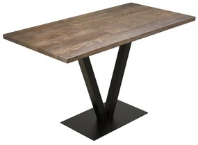 Masă sufragerie Sulio (pentru 4 persoane) (Nuc + Negru) . 1102599