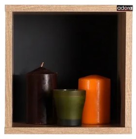 Raft de perete 33x33 cm maro