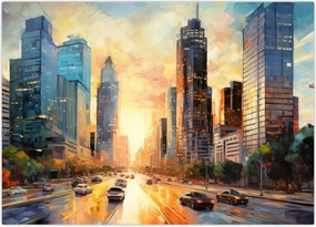 Tablou - Pictura orașului (70x50 cm)
