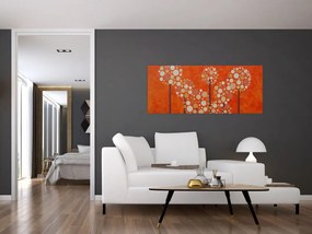 Tablou - Pădurea portocalie (120x50 cm)
